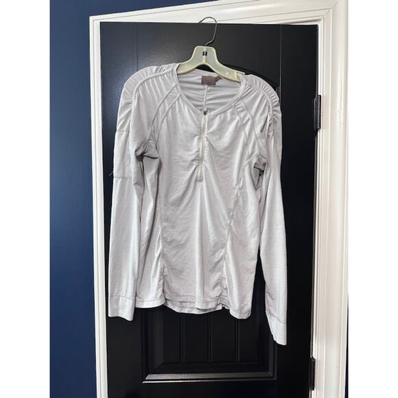 Athleta Pacifica Long Sleeve Top – Medium Tall– White - Picture 2 of 2
